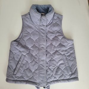 CALIA CARRIE UNDERWOOD  quilted zip travel vest pockets purple S SMALL